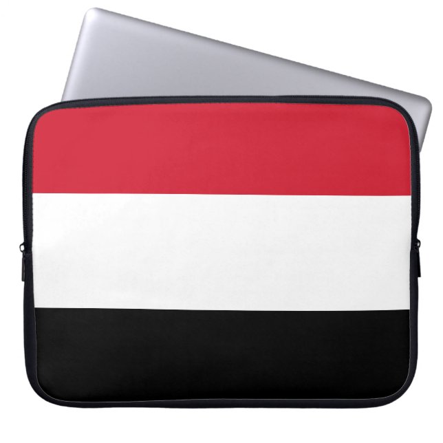 Yemen Flag Laptop Sleeve (Front)
