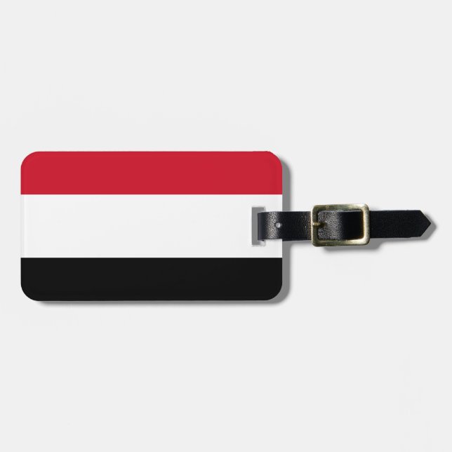 Yemen Flag Luggage Tag (Front Horizontal)