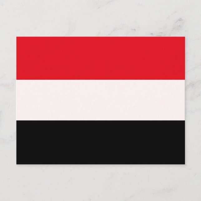 YEMEN FLAG POSTCARD (Front)