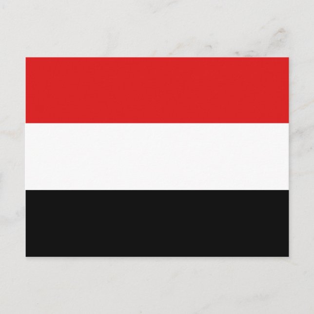 Yemen Flag Postcard (Front)