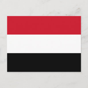 Yemen Flag Postcard