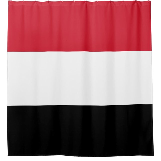 Yemen Flag Shower Curtain (Front)