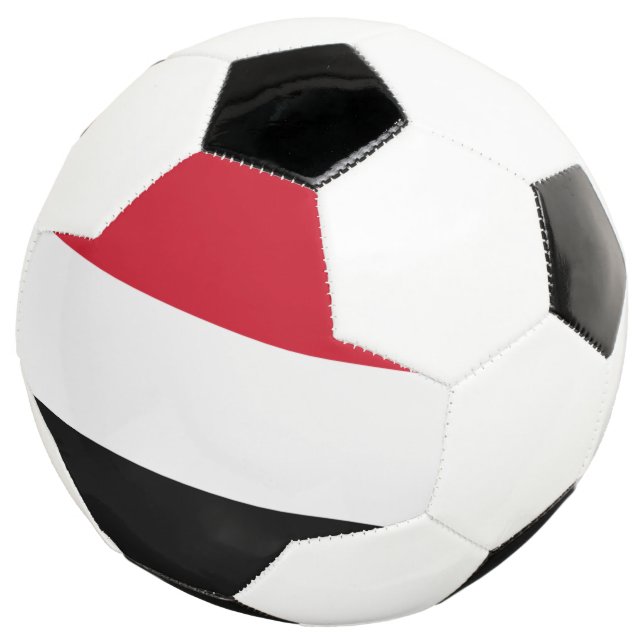yemen flag soccer ball (Three Quarter)