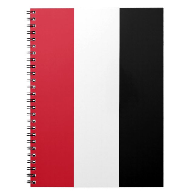 Yemen Flag Spiral Notebook (Front)