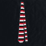 Yemen Flag Tie<br><div class="desc">The Yemen flag is a horizontal triband. The used colours in the flag are red,  white,  black. The proportion of the Yemen flag is 2:3. The Flag of Yemen was adopted in 1990. The first use of the current flag design was in 1990.</div>