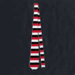 Yemen Flag Tie<br><div class="desc">The Yemen flag is a horizontal triband. The used colours in the flag are red,  white,  black. The proportion of the Yemen flag is 2:3. The Flag of Yemen was adopted in 1990. The first use of the current flag design was in 1990.</div>