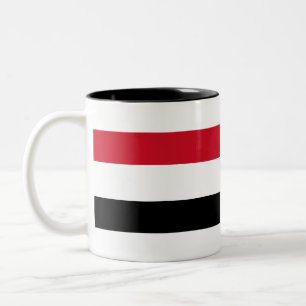 Yemen Flag Two-Tone Coffee Mug