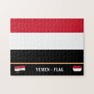 Yemen Flag & Yemeni country / Yemen Jigsaw Puzzle
