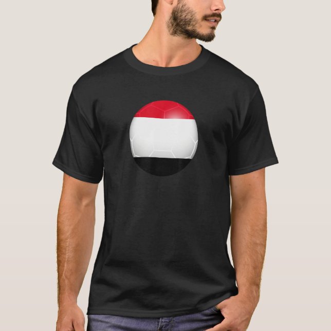 Yemen Futbol Flag T-Shirt (Front)