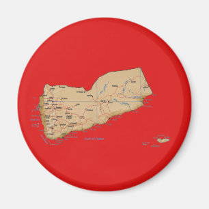 Yemen Map Magnet