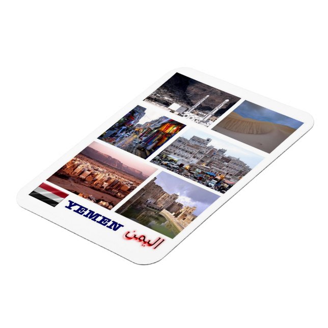 Yemen - Mosaic - Magnet (Left Side)