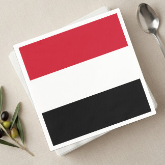 Yemen Napkins, Yemeni Flag party Napkin