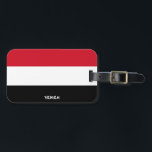 Yemen National Flag Patriotic Luggage Tag<br><div class="desc">Yemen National Flag Patriotic Luggage Tag with the Yemen flag printed over the one side of the tag. Country name written with the vibrant font is integrated in the design on the bottom. Text is fully customisable using "Customise it!" feature. Other side of the tag is reserved for your information....</div>