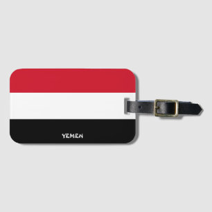 Yemen National Flag Patriotic Luggage Tag