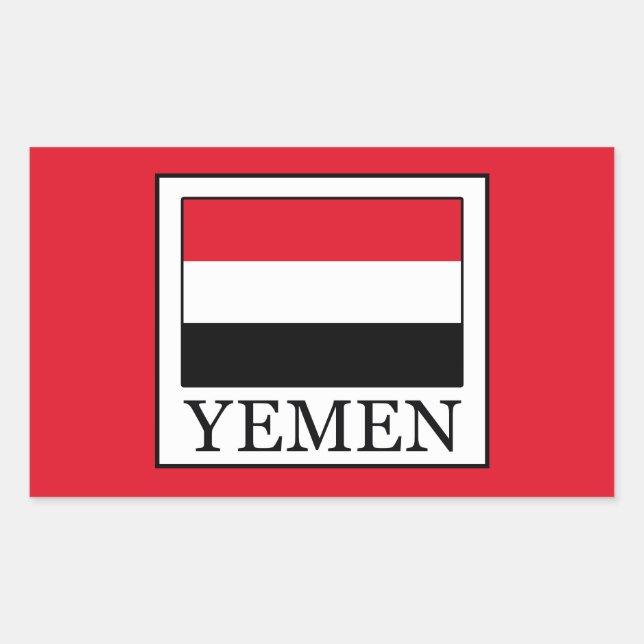 Yemen Rectangular Sticker (Front)