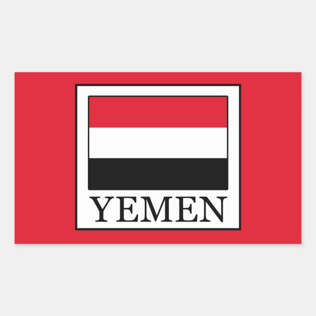 Yemen Rectangular Sticker (Front)