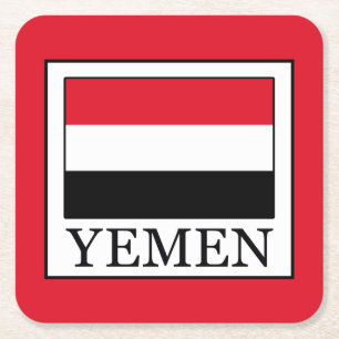 Yemen Square Paper Coaster
