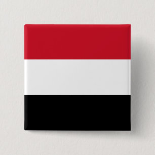 Yemeni Flag 15 Cm Square Badge