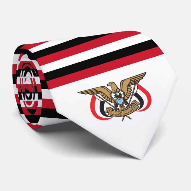 Yemeni Flag & Emblem, Flag of Yemen Tie (Rolled)