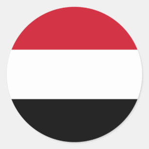 Yemeni Flag, Flag of Yemen Classic Round Sticker