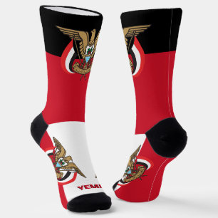 Yemeni Flag Patriotic, Sustainable Yemen Premium Socks