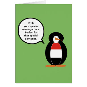 Yemeni Talking Ms. Talking Penguin Menu or Table