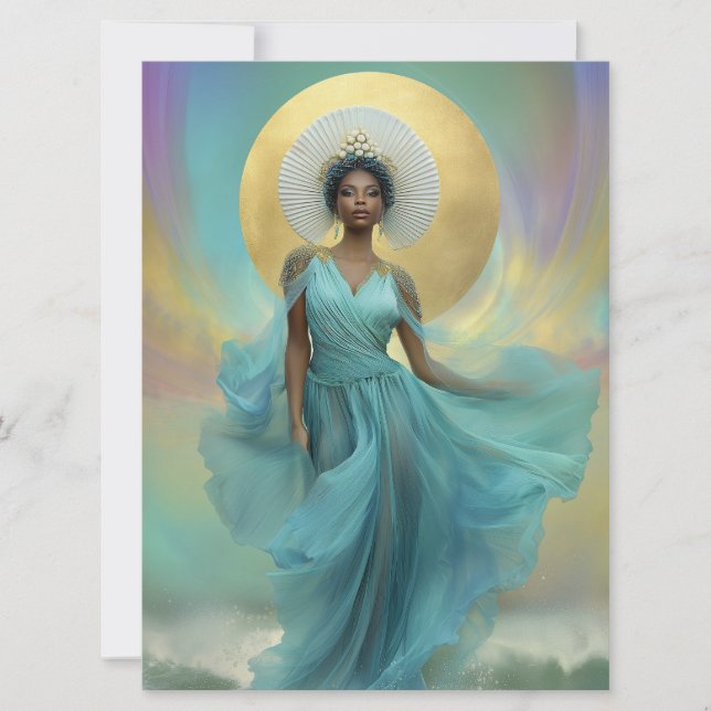 Yemoja: Goddess Altar Meditation Card (Front)