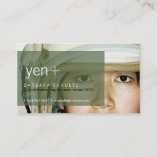 Yen's Face [green] Business Cards