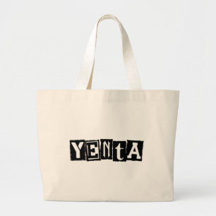 Yenta Yiddish Humor Large Tote Bag