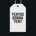 Yenta's Gonna Yent Funny Jewish Hanukkah Holiday Gift Tags<br><div class="desc">Funny, santa, hanukkah, menorah, jewish, jew, gift, birthday, passover</div>