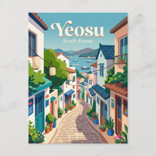 Yeosu Alley South Korea Postcard