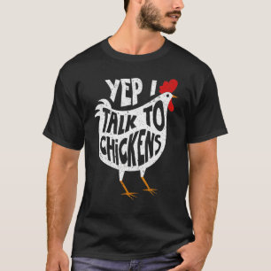 Yep I Talk To Chickens  Cute Chicken Buffs Tee
