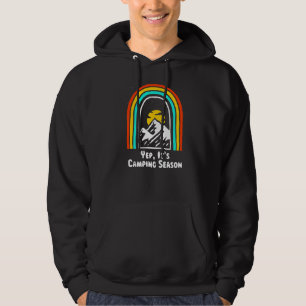 Yep It's Camping Season Summer Camper Tropical Cam Hoodie