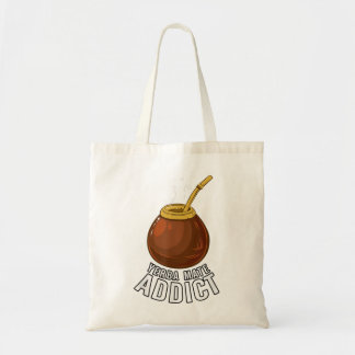 Yerba Mate Addict, Gourd and Bombilla Tote Bag
