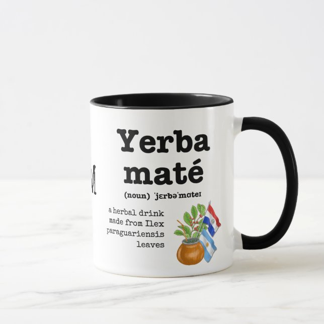 YERBA MATE Definition Monogram Mug (Right)