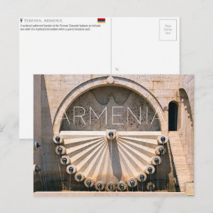 Yerevan Cascade, Armenia Travel Postcard