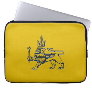 Yerevan city lion symbol Coat arms flag Armenia e Laptop Sleeve