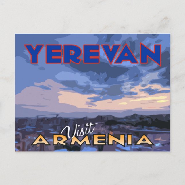 Yerevan, Visit Armenia postcard (Front)