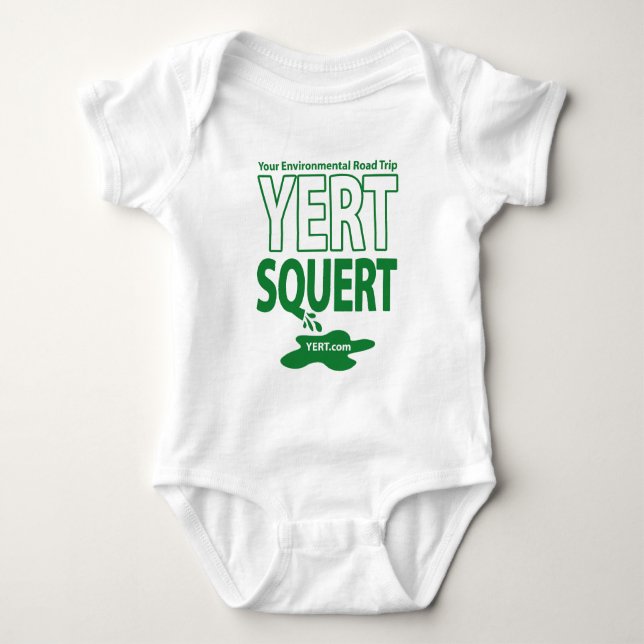 YERTSQUERT organic Baby Bodysuit (Front)