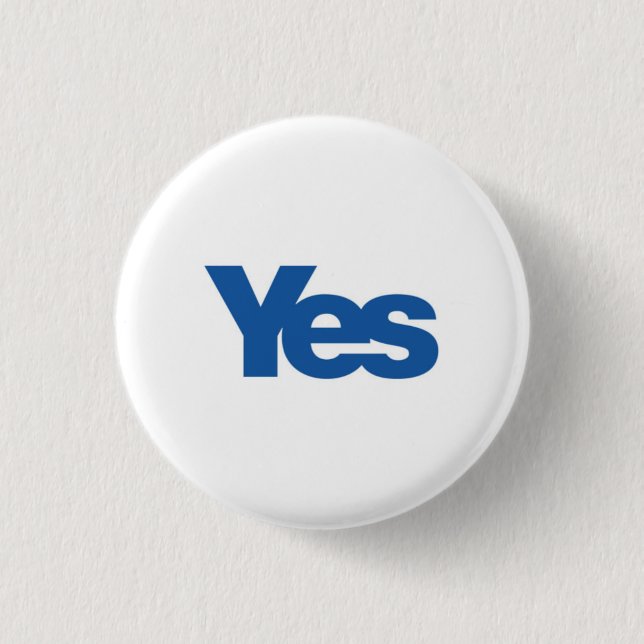 Yes 3 Cm Round Badge (Front)