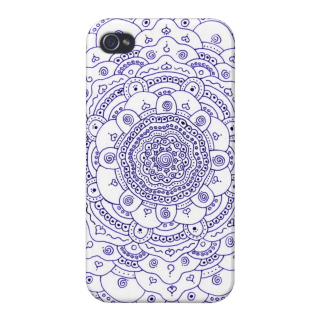 YES!!!   Awesome Mandala on iphone 4 Case! Case (Back)