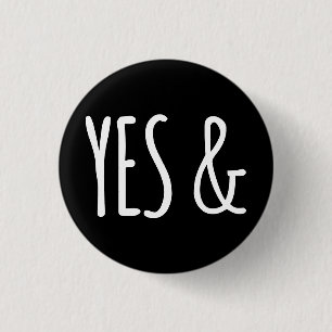 YES & Button Black + White