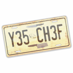 YES CHEF Cool Weathered Text Quote