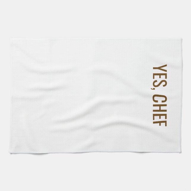 YES, CHEF TEA TOWEL (Horizontal)