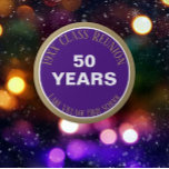 YES! Custom 50th class reunion button<br><div class="desc">Buy in bulk for the whole gang!!</div>