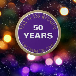 YES! Custom 50th class reunion button