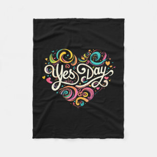 Yes day performance  fleece blanket