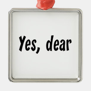 Yes, Dear Metal Tree Decoration