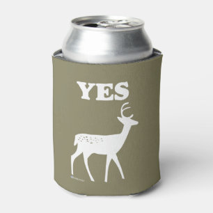 YES DEER FUNNY COOLIE CAN COOLER