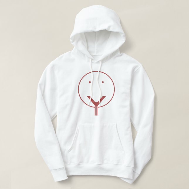 Yes face - Red01. Hoodie (Design Front)